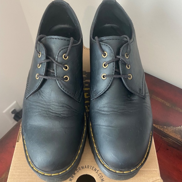 Dr Martens Platform Tie Shriver-Low Black - Picture 2 of 11